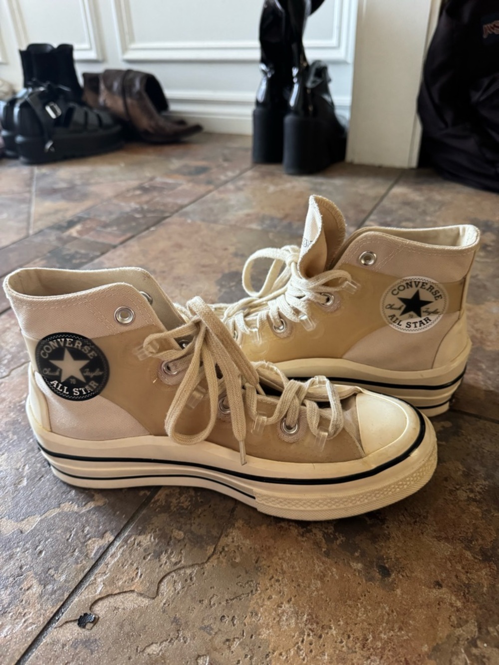 Converse x Kim Jones Chuck 70 Utility Wave Hi in Natural - Picture 7 of 9